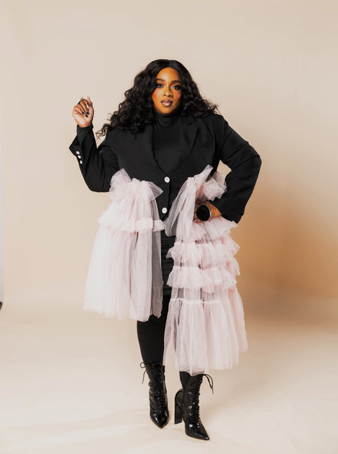 Pretty in Pink Tulle Blazer