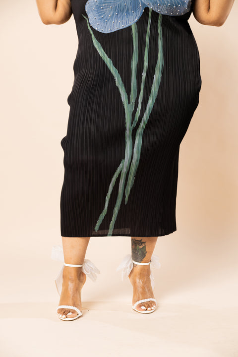 Midnight Blossom Dress